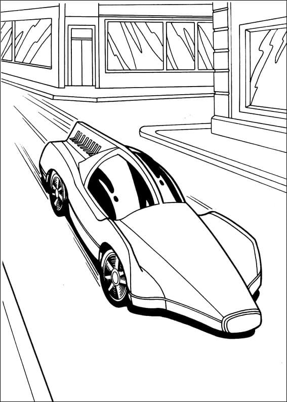 핫휠 자동차 coloring page