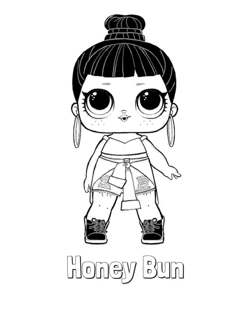 Honey Bun LOL coloring page