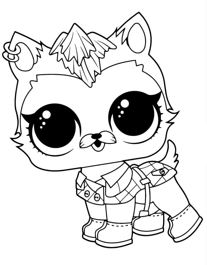 Ice Ice Husky LOL Surprise coloring page