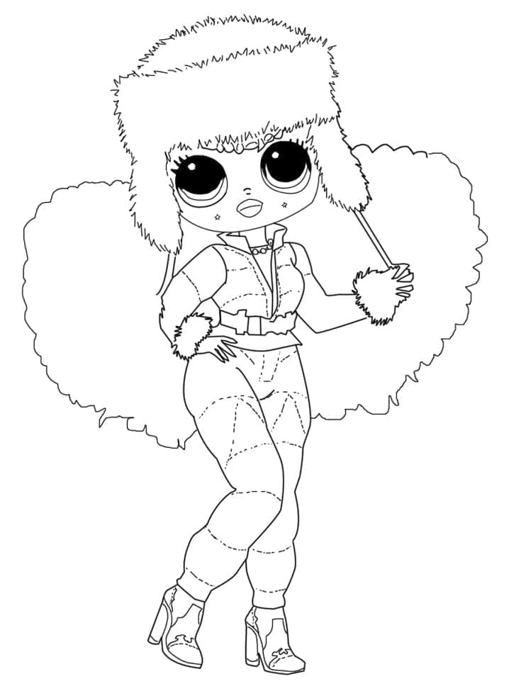 Icy Gurl LOL Surprise OMG coloring page