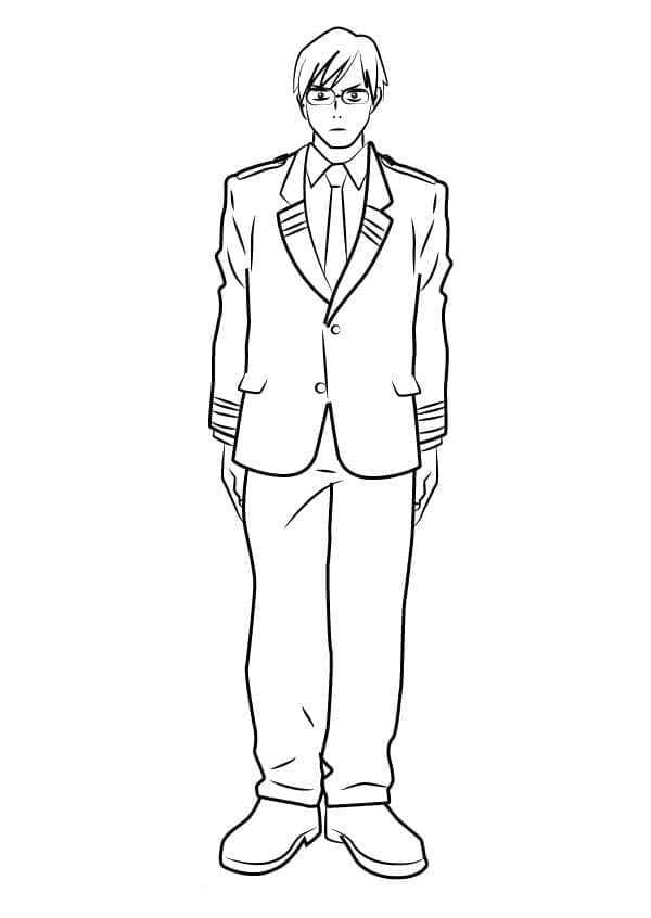 이이다 텐야 coloring page