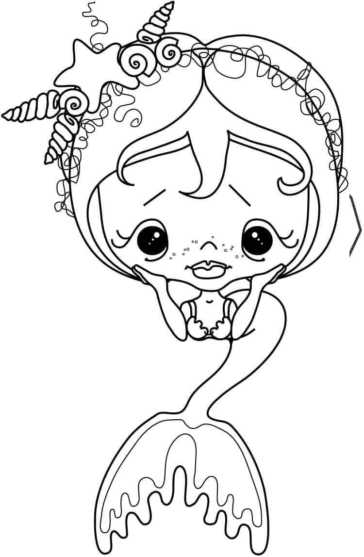 인어 2 coloring page