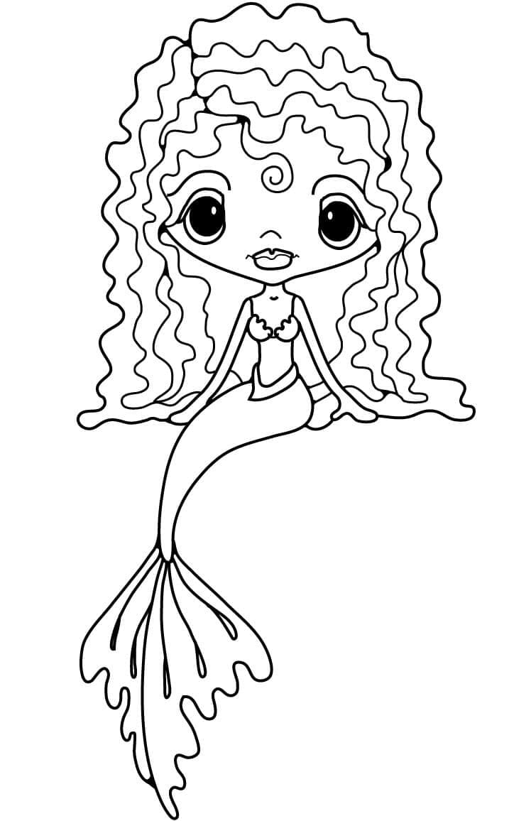 인어 무료 인쇄 가능 coloring page