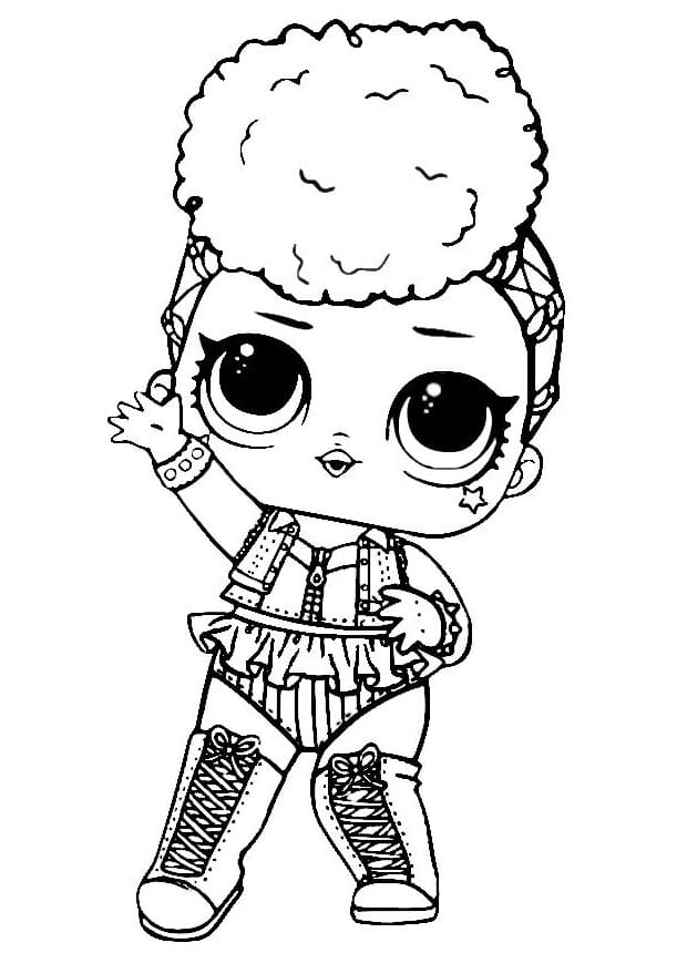 Independent Queen Lol coloring page