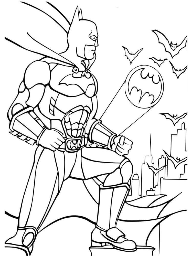 인크레더블 배트맨 coloring page