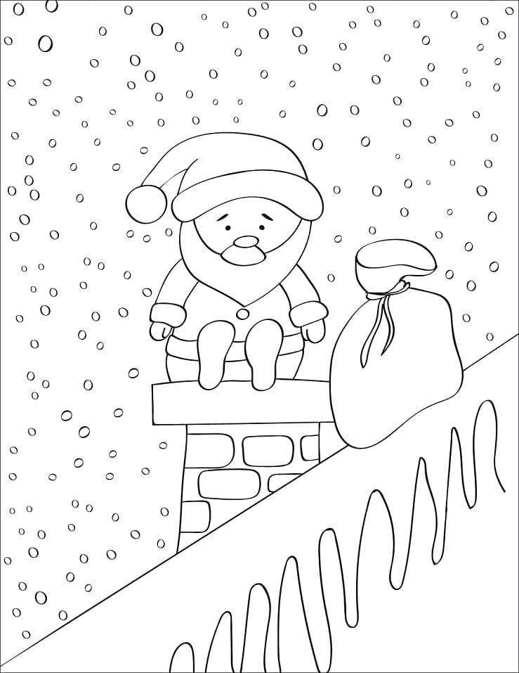 작은 산타클로스 coloring page