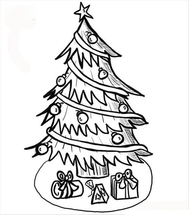 크리스마스 트리 – 시트 27 coloring page