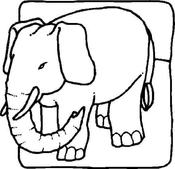 코끼리 인쇄 가능 coloring page