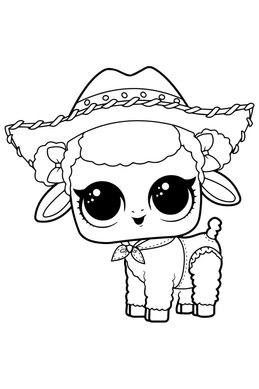 Lamb Dancer LOL Surprise coloring page