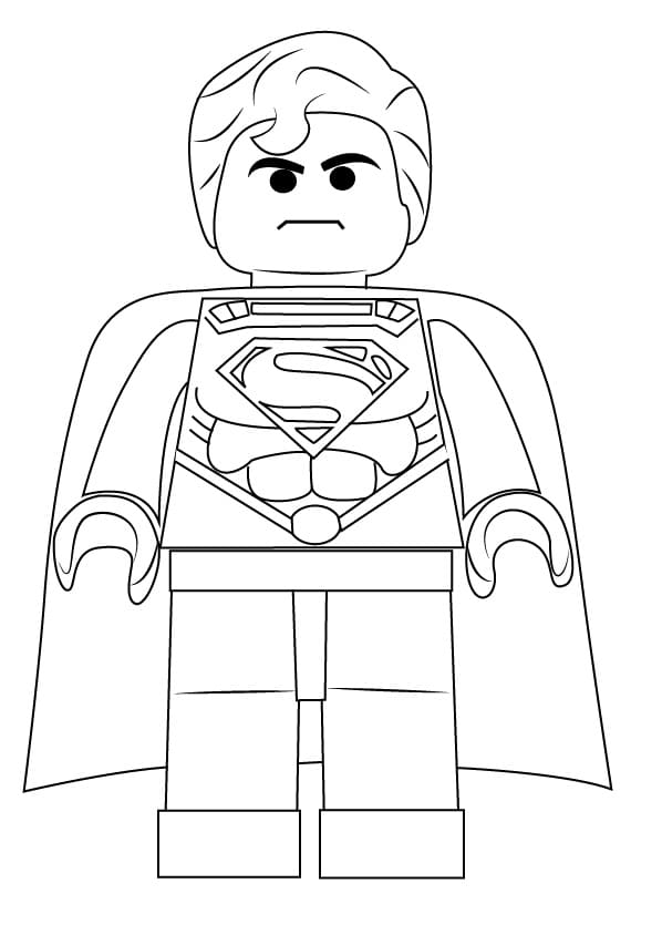 레고 슈퍼맨 인쇄 가능 coloring page
