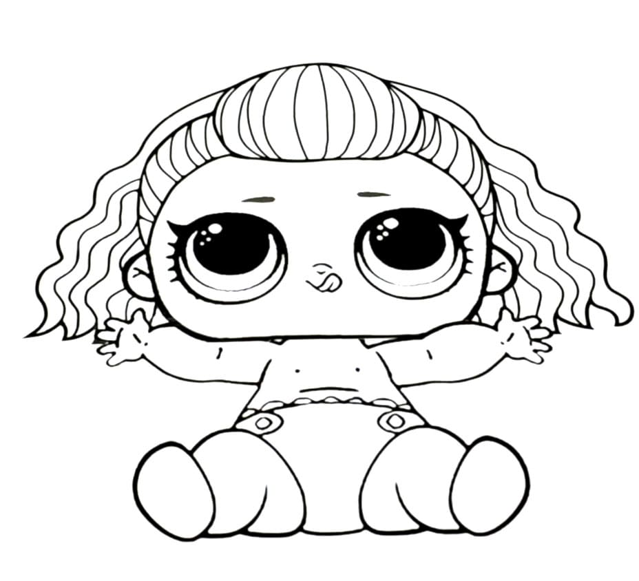 Lil 80s B.B. LOL coloring page