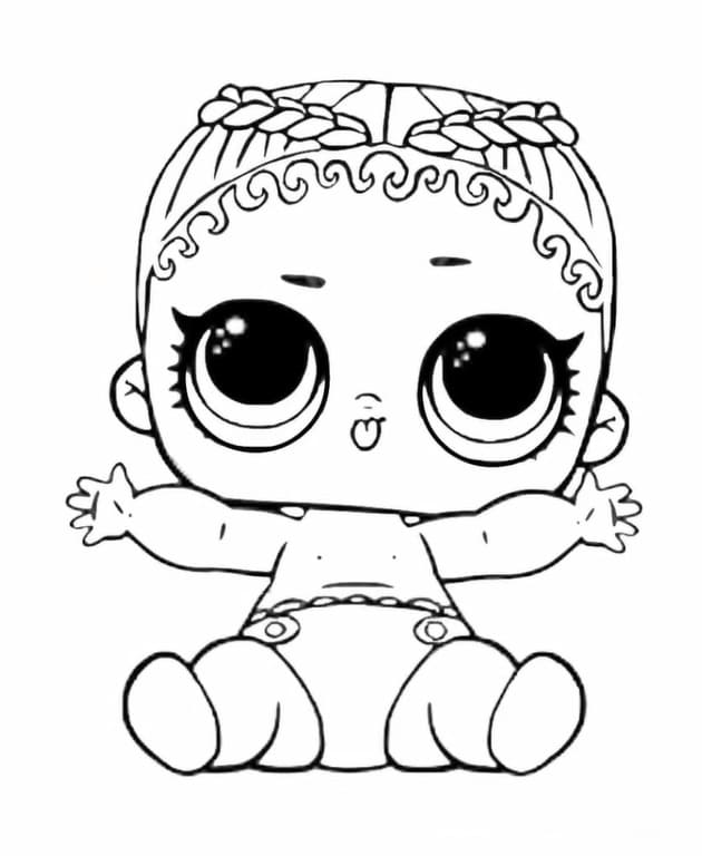Lil Agent Baby LOL coloring page