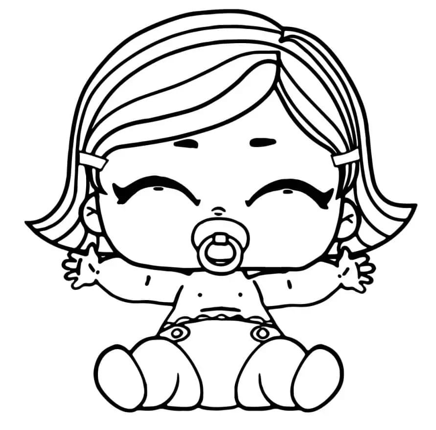 Lil As If Baby LOL coloring page
