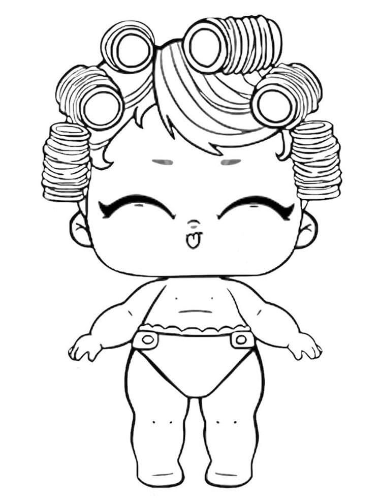 Lil Babydoll LOL coloring page