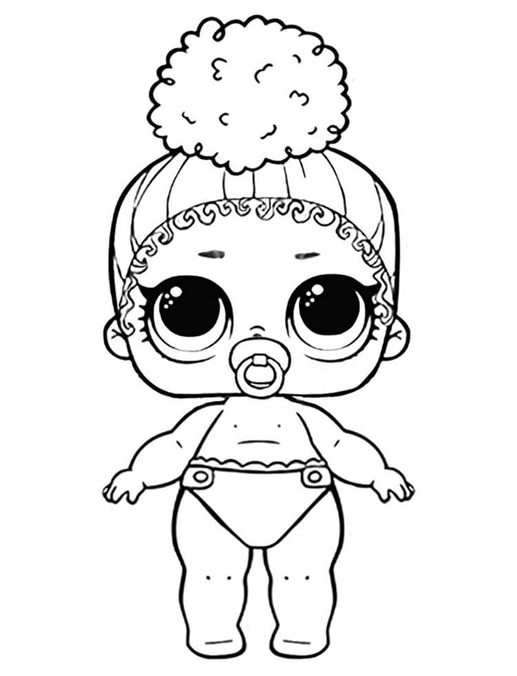 Lil Boss Queen LOL coloring page