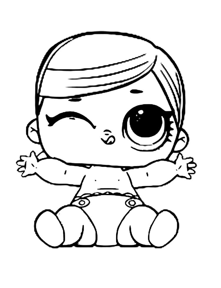 Lil Brrr BB LOL coloring page