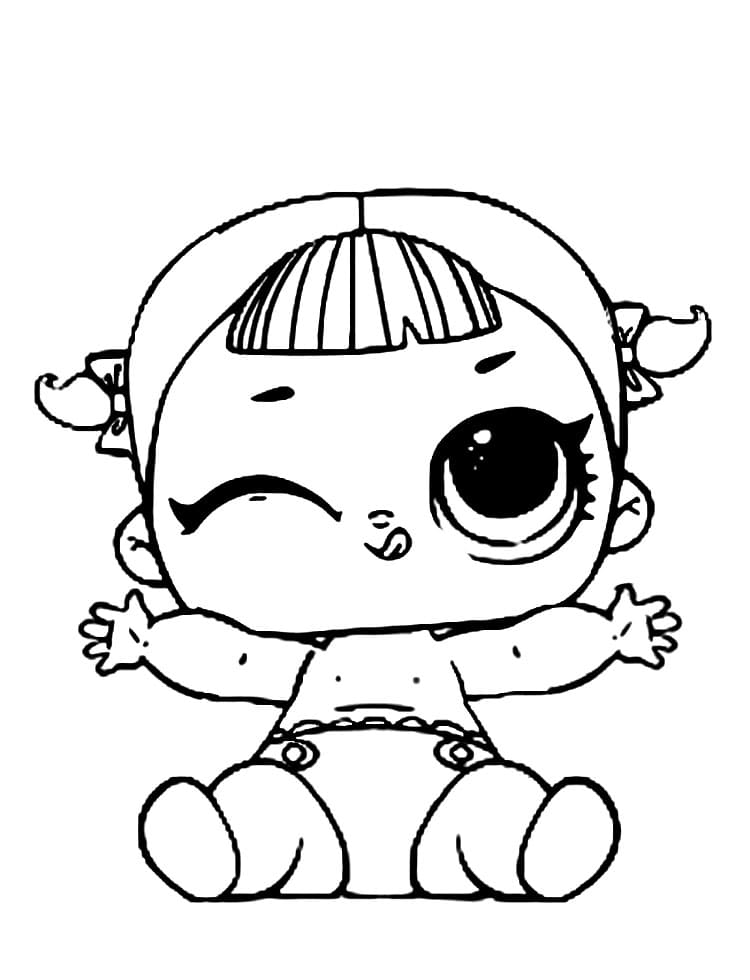 Lil Cherry LOL coloring page