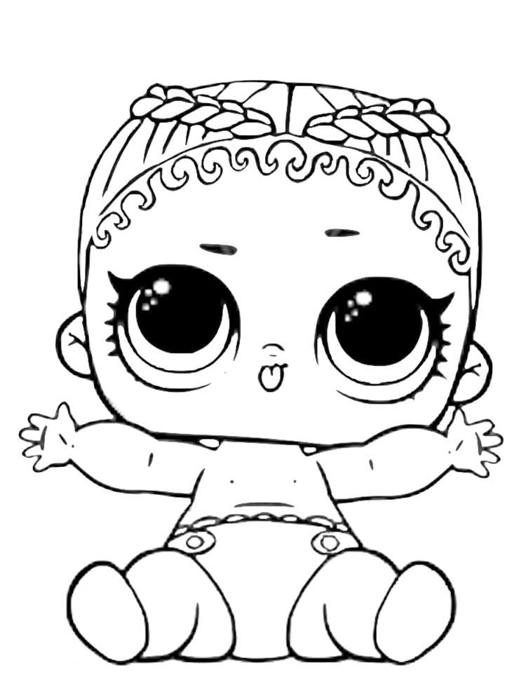 Lil Coconut Q.T. LOL coloring page