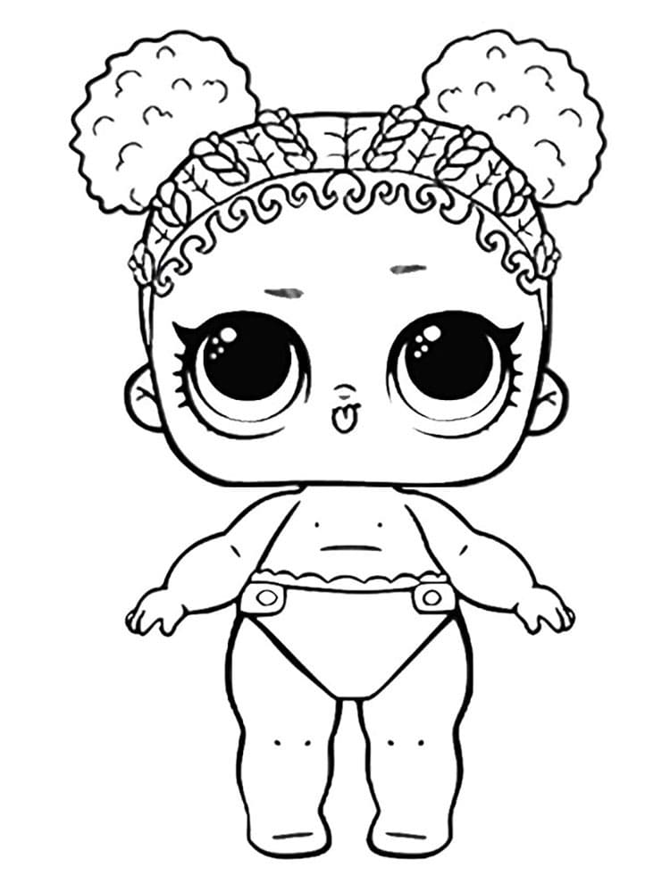 Lil Flower Child LOL coloring page