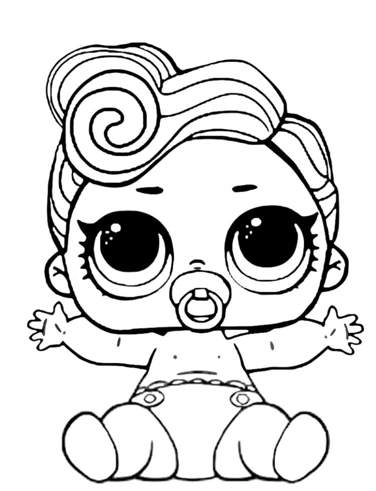 Lil Funky Q.T. LOL coloring page