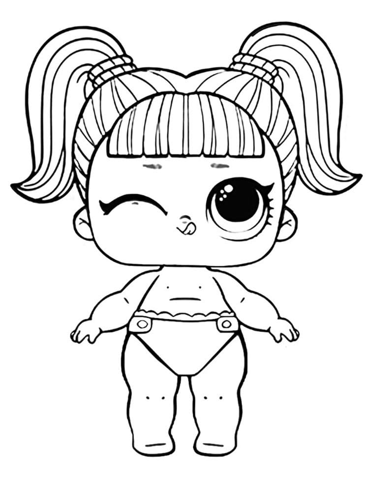 Lil Glamstronaut LOL coloring page