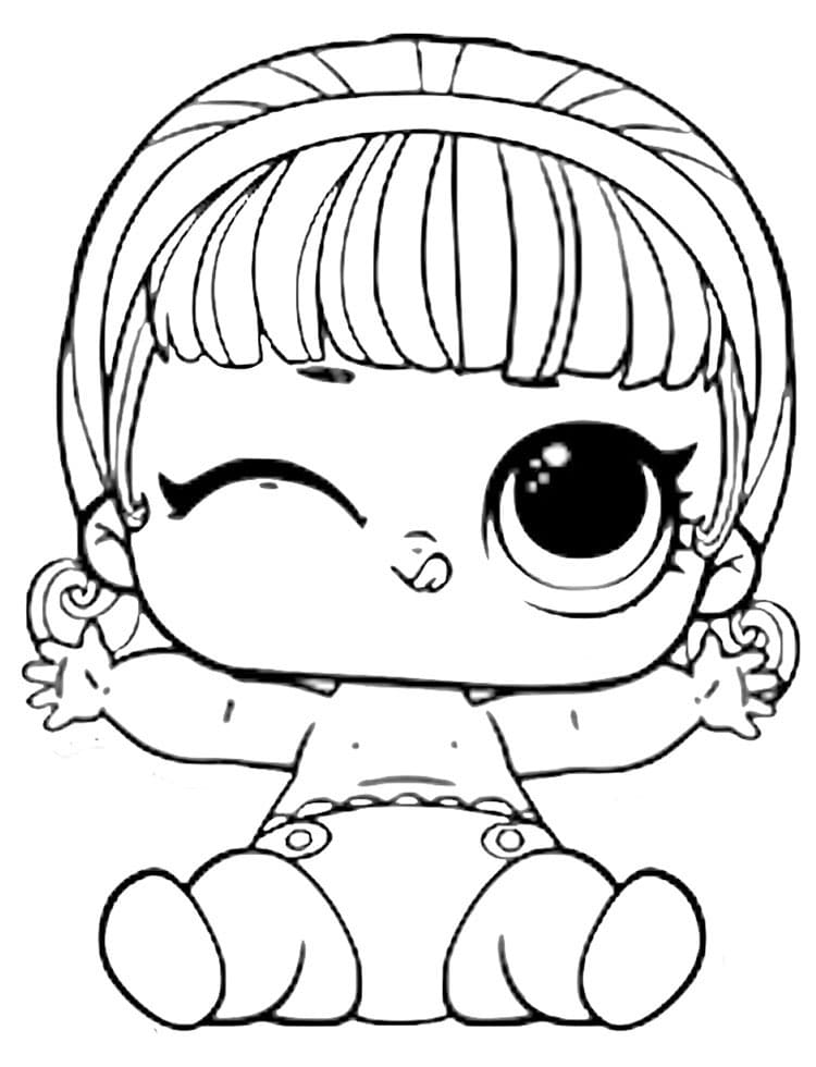 Lil Go Go Gurl LOL coloring page