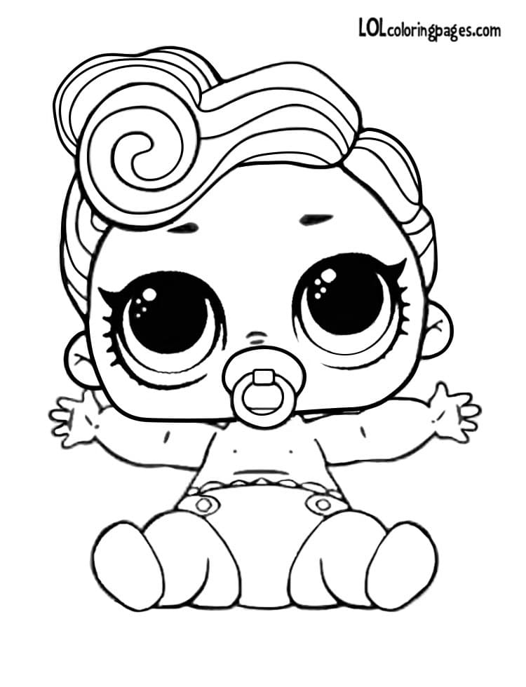 Lil Luxe LOL coloring page