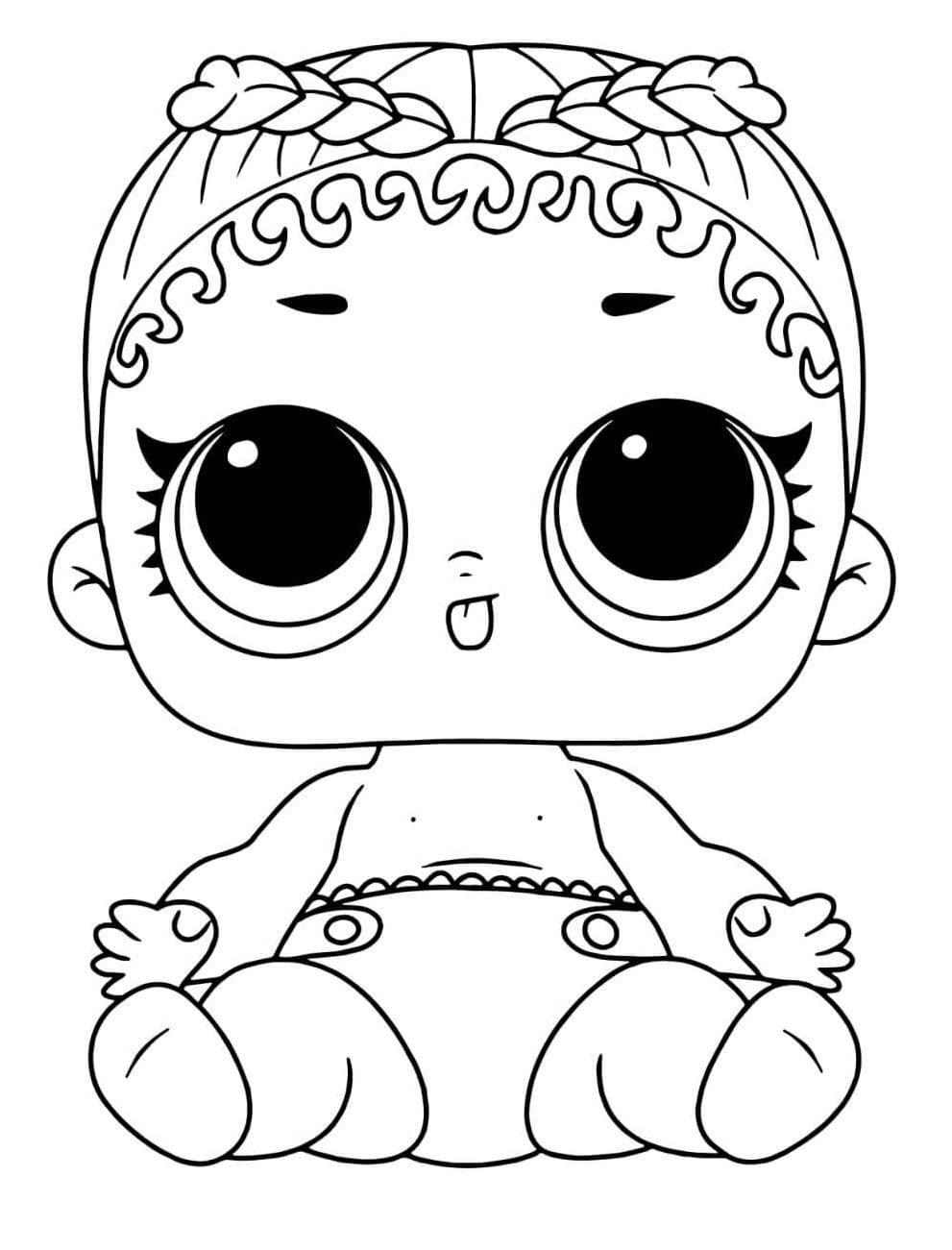 Lil M.C. Swag LOL coloring page