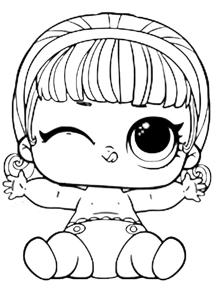 Lil Madame Queen LOL coloring page