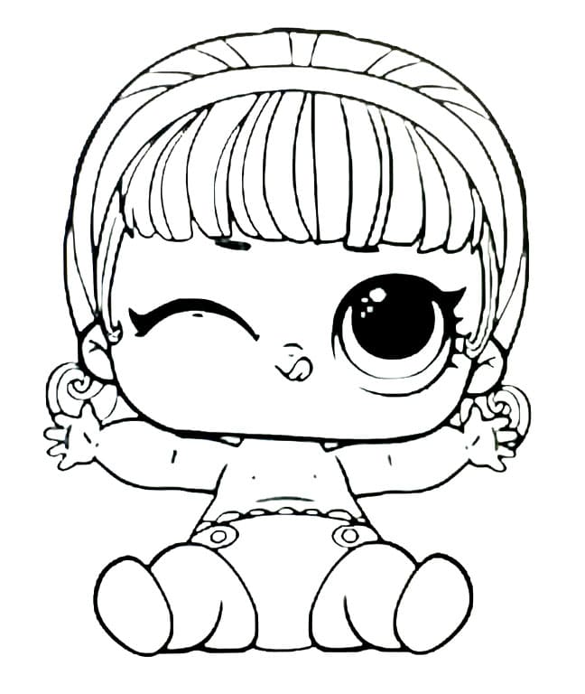 Lil Pop Heart LOL coloring page