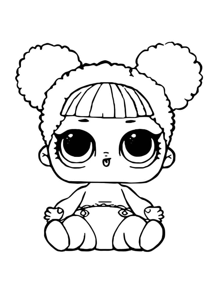 Lil Queen Bee LOL coloring page