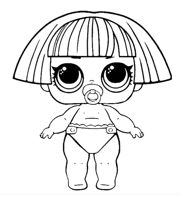 Lil Shapes LOL coloring page