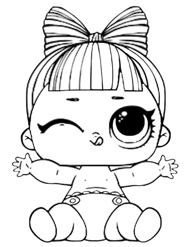 Lil Snuggle Babe LOL coloring page