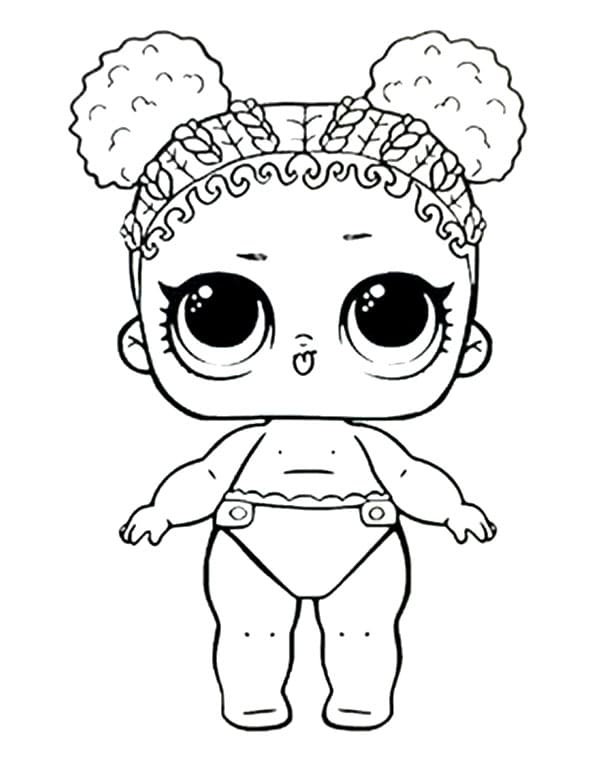 Lil Soul Babe LOL coloring page