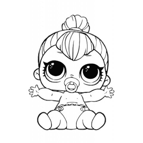 Lil Spice LOL coloring page