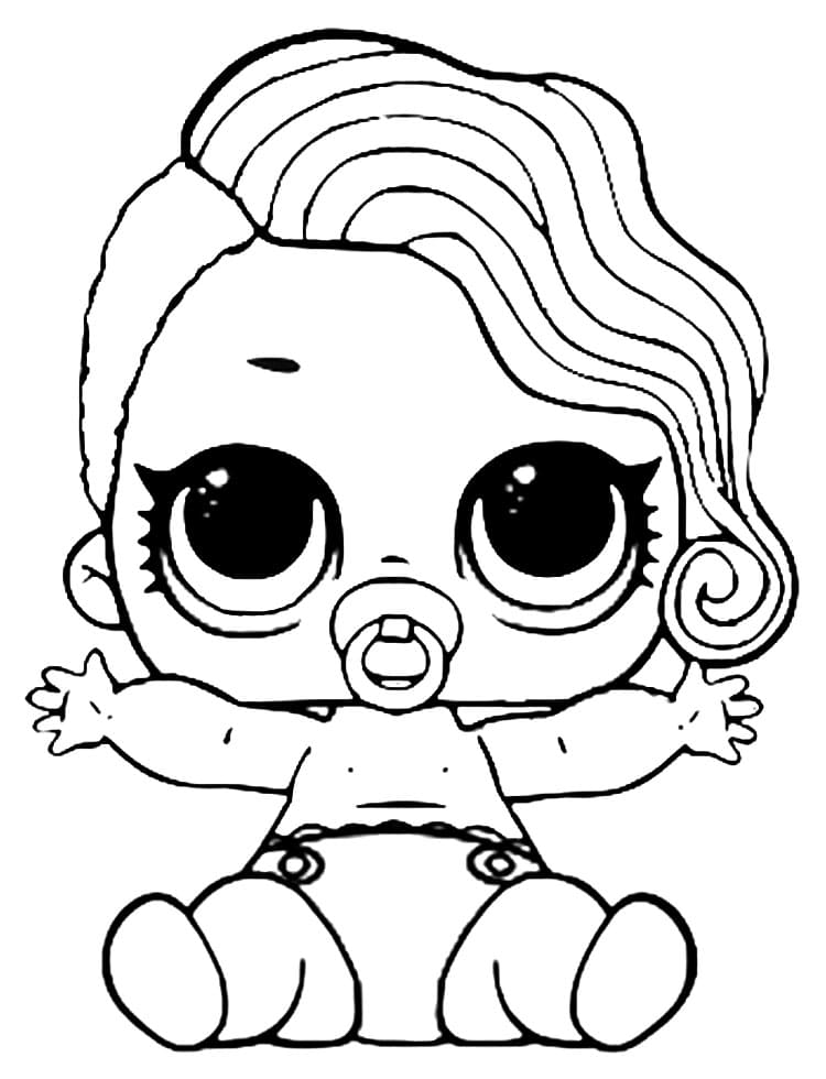 Lil Splash Queen LOL coloring page