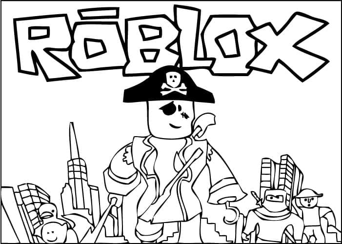 로블록스 해적 coloring page