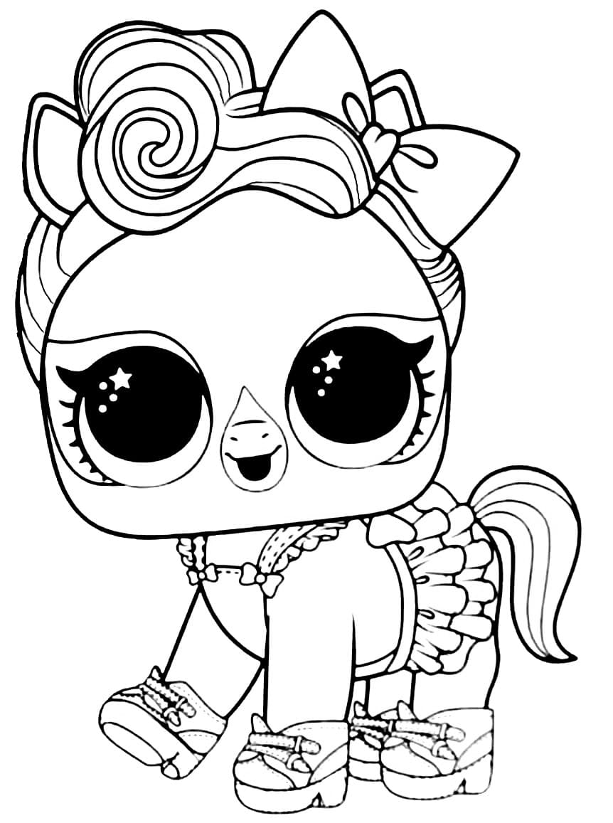Lucky Luxe LOL Surprise coloring page