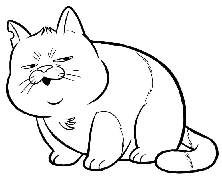 루카의 고양이 마키아벨리 coloring page