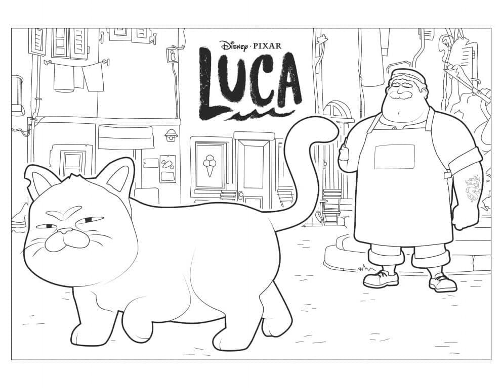 루카의 마키아벨리와 마시모 coloring page