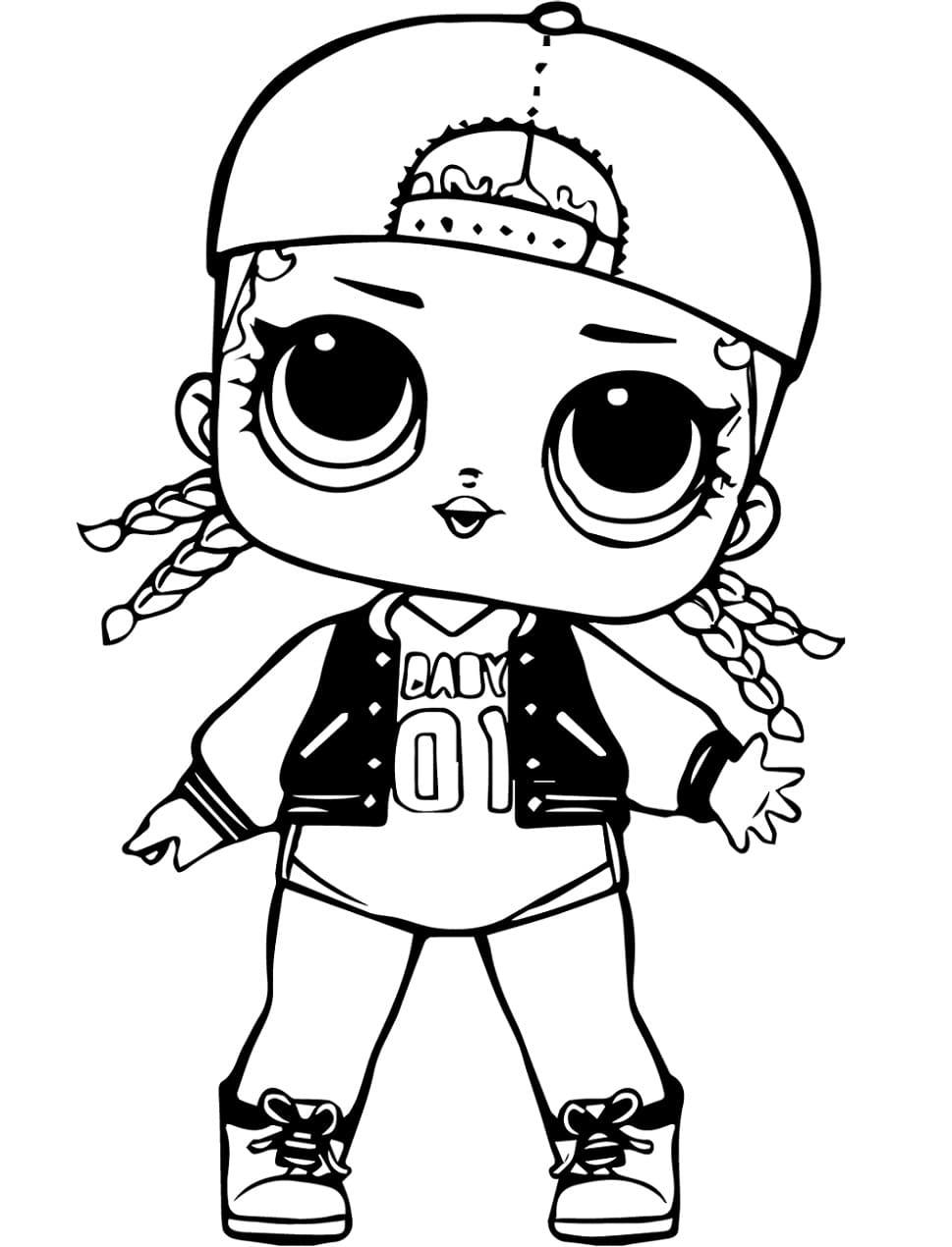 M.C. Swag Lol coloring page