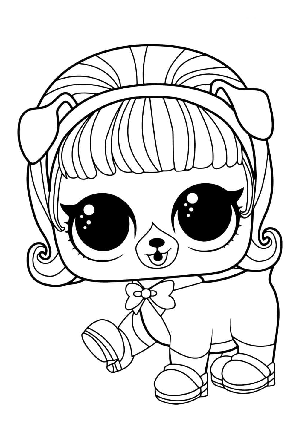 Madame Pup LOL coloring page