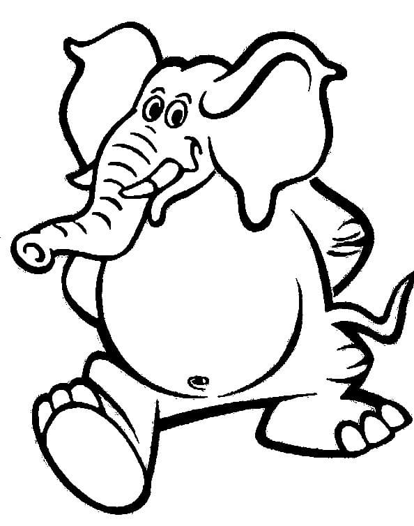 만화 코끼리 인쇄 가능