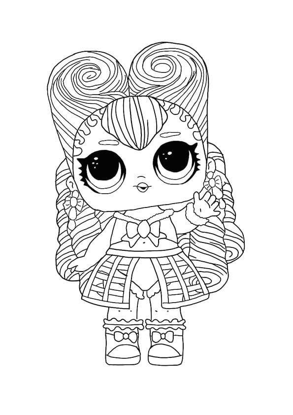 Masquerade LOL Surprise Hairvibes coloring page