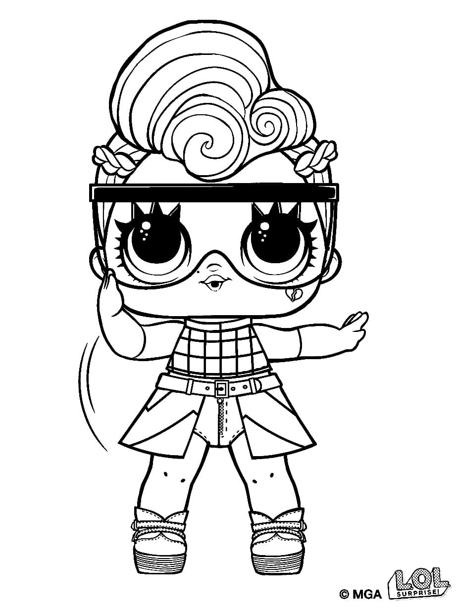 MC Pose LOL Surprise Doll coloring page