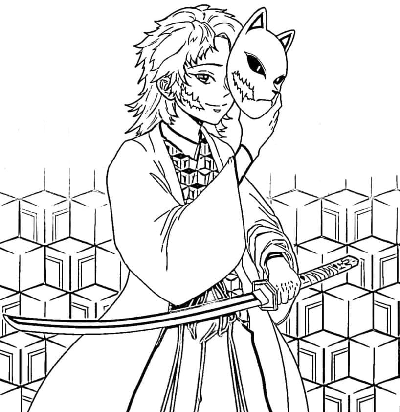 멋진 사비토 coloring page