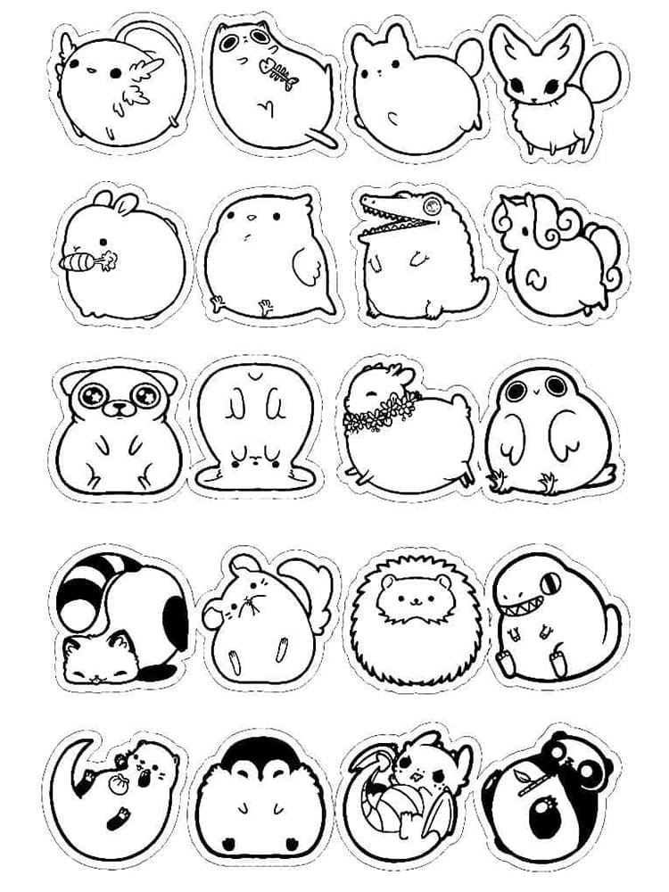 미학 동물 coloring page
