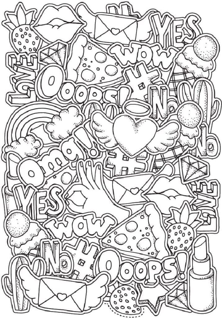 미적 그림 coloring page