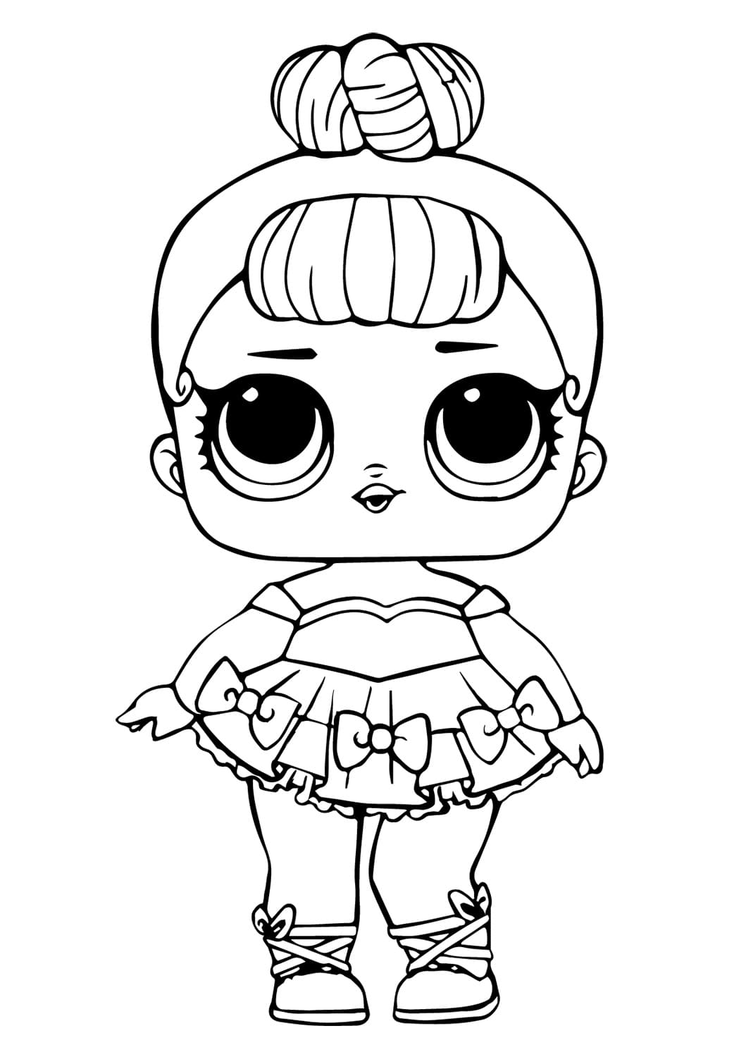 Miss Baby Glitter Lol Surprise Doll coloring page