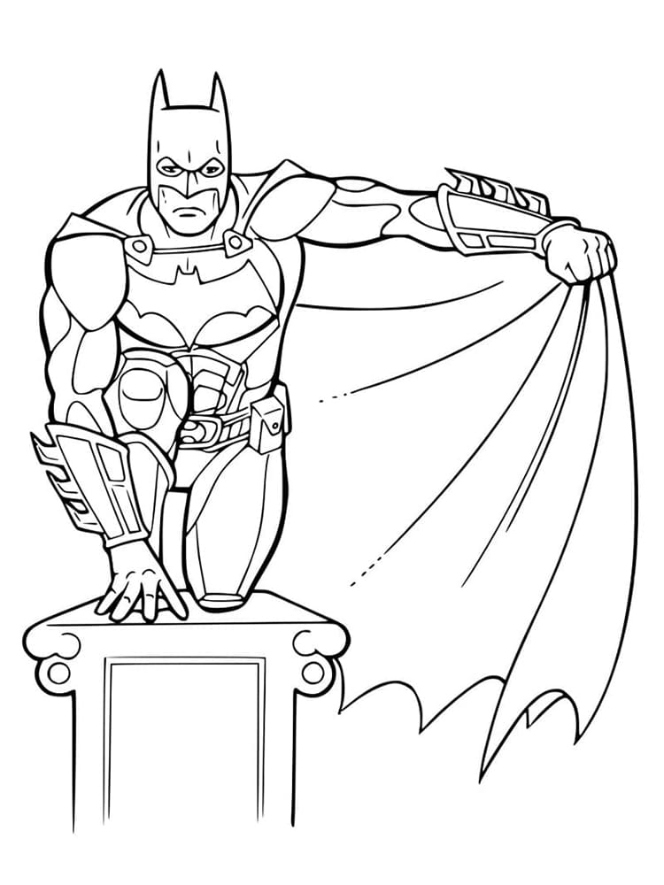 무료 배트맨 coloring page